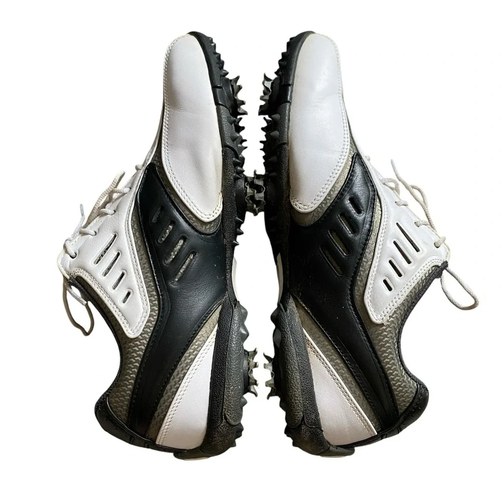 FootJoy Street Golf Shoes Mens 8M EU 40 White Black Leather Waterproof